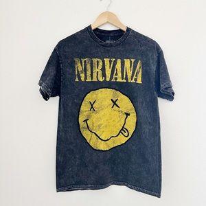NEW Nirvana Vintage Washed Short Sleeve